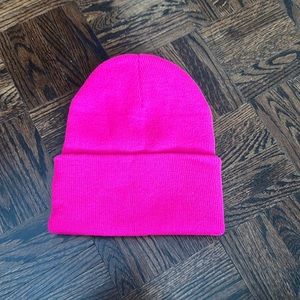 Hot pink hat